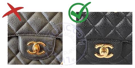 chanel black quilted caviar real vs fake|Authenticating Chanel Bags: Real vs Fake Examples [20 .